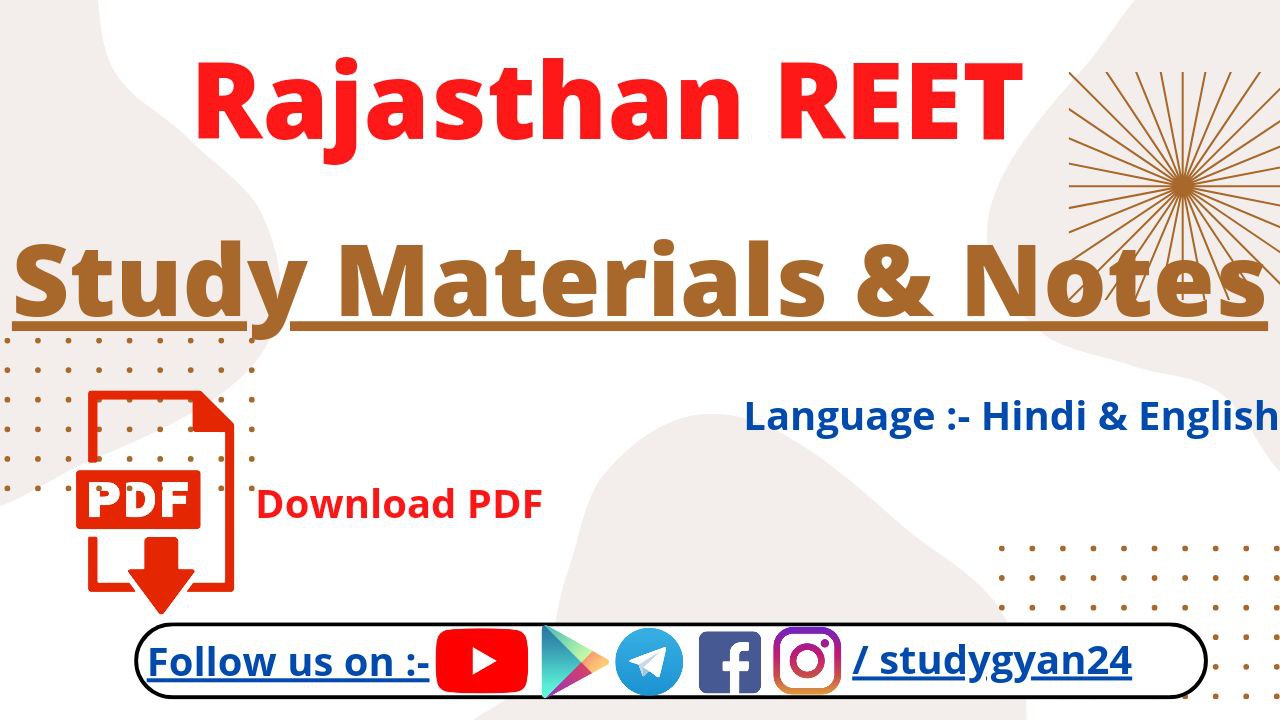 REET Psychology Notes And Study Materials Pdf Download